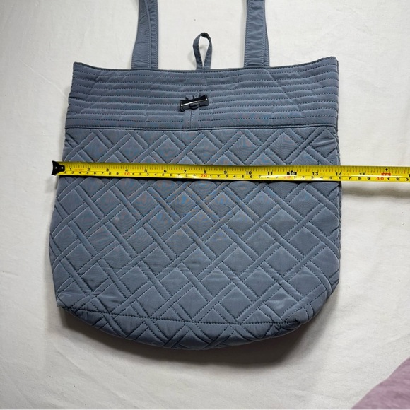 Vera Bradley Quilted Blue/Gray Tote - Picture 3 of 7